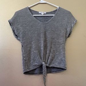 Black and white striped shirt